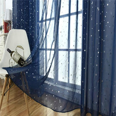 Starry Night Sky Mesh Curtain 1.2m Party Home Decoration Backdrop