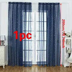 Starry Night Sky Mesh Curtain 1.2m Party Home Decoration Backdrop
