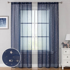 Starry Night Sky Mesh Curtain 1.2m Party Home Decoration Backdrop