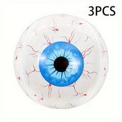 3pcs Halloween Inflatable Eyeball Decoration 22inch Horror 4D Inflatable Eyeball