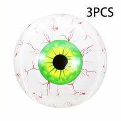 3pcs Halloween Inflatable Eyeball Decoration 22inch Horror 4D Inflatable Eyeball