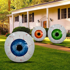 3pcs Halloween Inflatable Eyeball Decoration 22inch Horror 4D Inflatable Eyeball