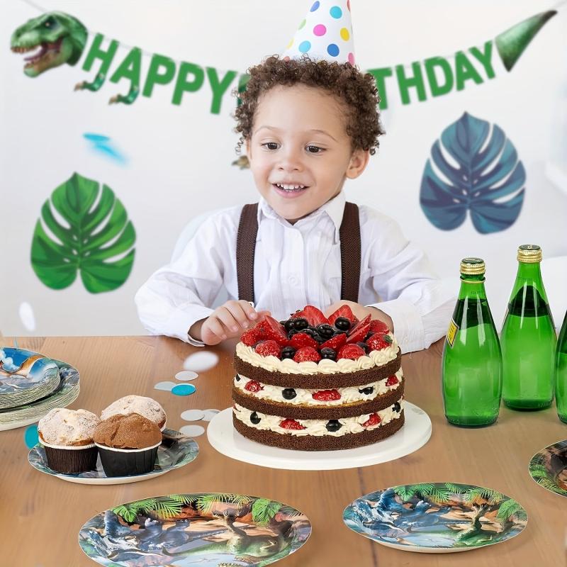 Dinosaur Plates Set for 20 Guests - Dino Party Supplies