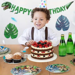 Dinosaur Plates Set for 20 Guests - Dino Party Supplies