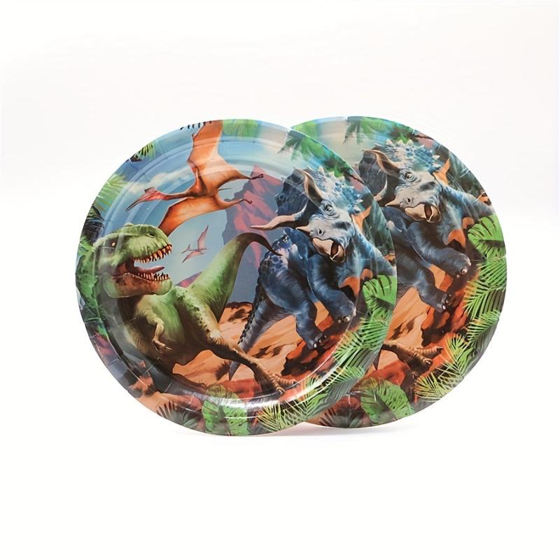 Dinosaur Plates Set for 20 Guests - Dino Party Supplies