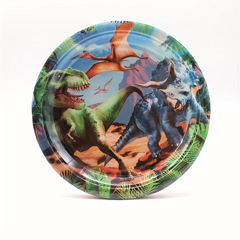 Dinosaur Plates Set for 20 Guests - Dino Party Supplies
