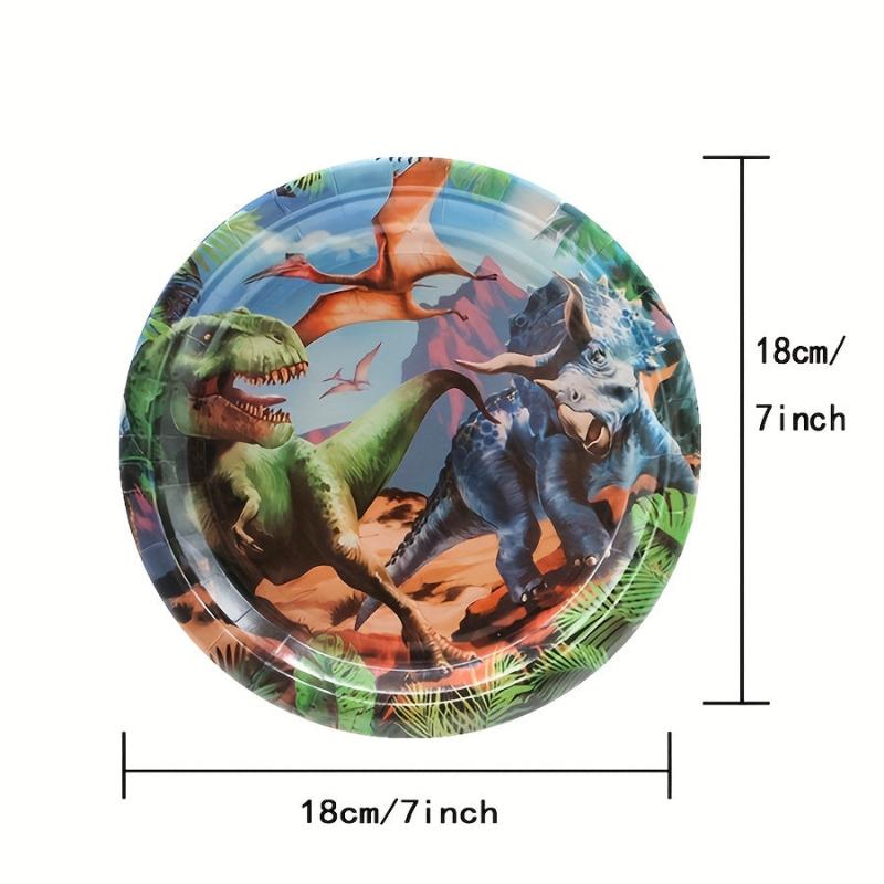 Dinosaur Plates Set for 20 Guests - Dino Party Supplies