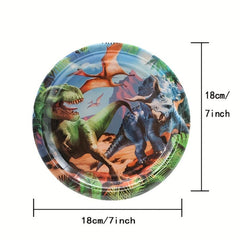 Dinosaur Plates Set for 20 Guests - Dino Party Supplies