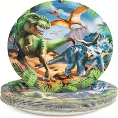 Dinosaur Plates Set for 20 Guests - Dino Party Supplies