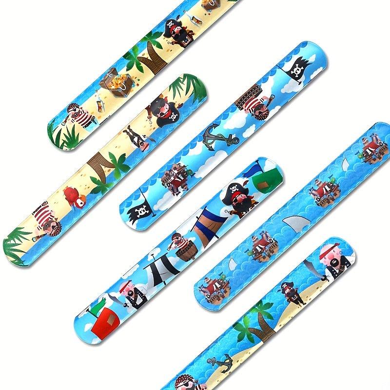 12pcs Pirate Slap Bracelets Gift Set