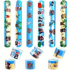 12pcs Pirate Slap Bracelets Gift Set
