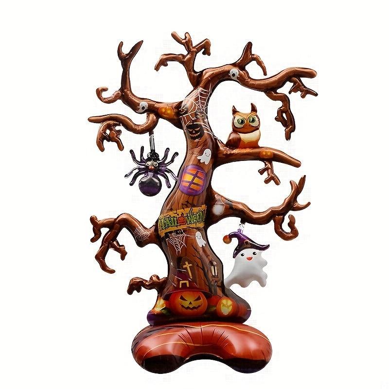 3pcs 54 inch 3D Standing Balloons Witch Pumpkin Halloween Decorations