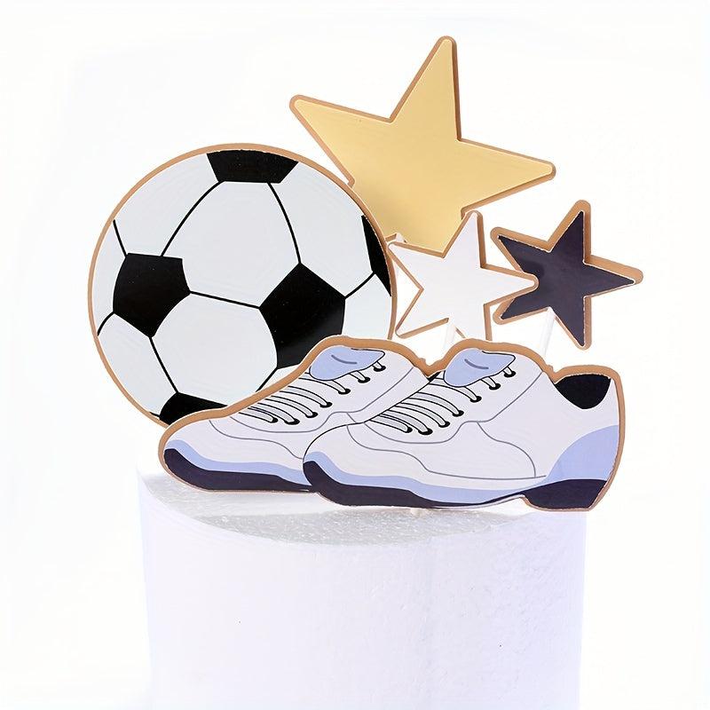 Football Inserts Sports Theme Cake Decoration Set