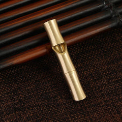 Brass Chinese Dragon Whistle Pendant Necklace Outdoor Survival Hiking Key Chain