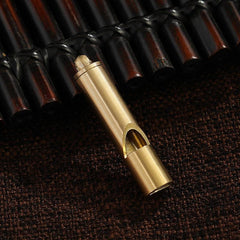 Brass Chinese Dragon Whistle Pendant Necklace Outdoor Survival Hiking Key Chain