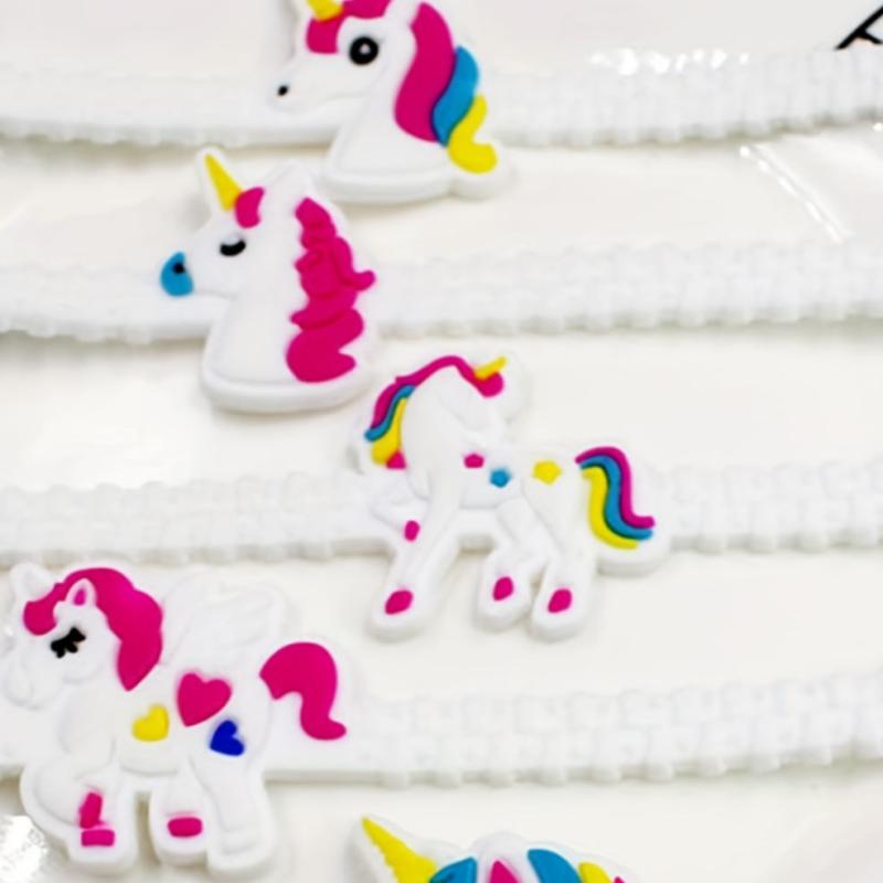 5pcs Unicorn Slap Bracelets Cartoon Birthday Party Favors Supplies