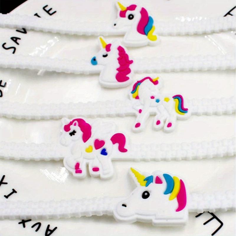 5pcs Unicorn Slap Bracelets Cartoon Birthday Party Favors Supplies