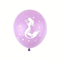 12pcs Mermaid Birthday Theme Party Scene Decoration Supplies