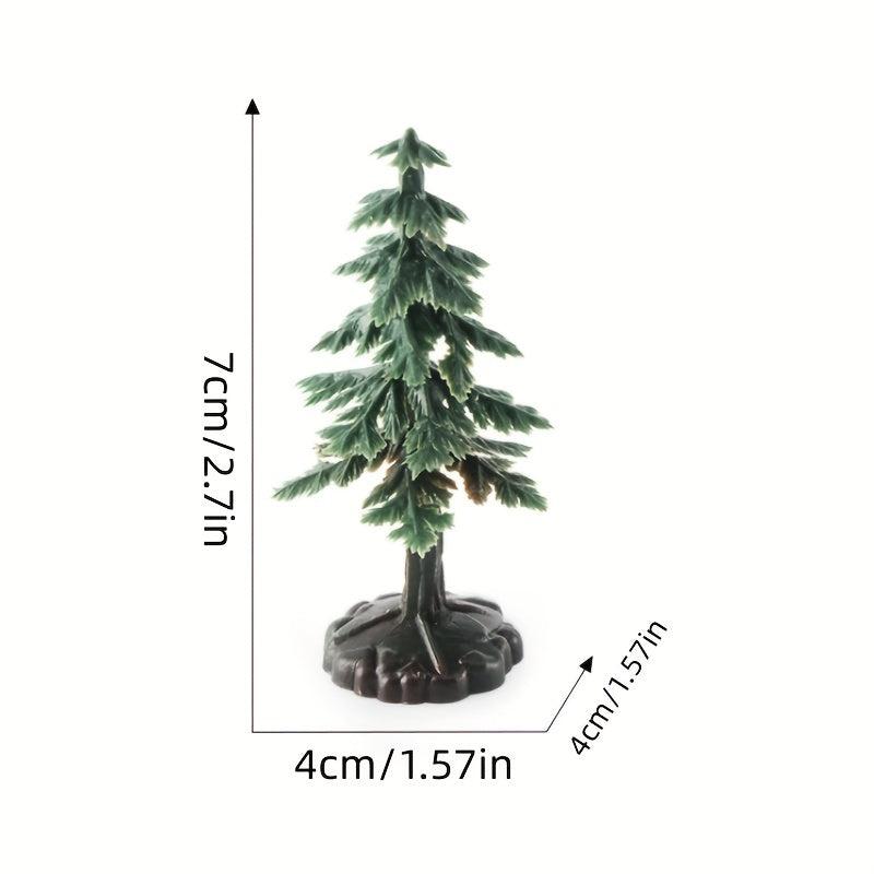 2pcs Mini Snow House Christmas Tree Model for Parties & Decorations