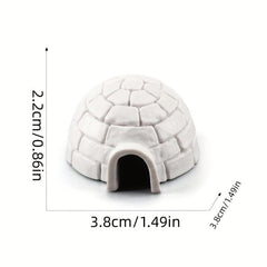 2pcs Mini Snow House Christmas Tree Model for Parties & Decorations
