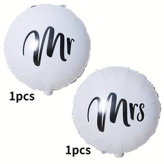 2pcs Mr Mrs Decorative Wedding Balloons