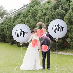2pcs Mr Mrs Decorative Wedding Balloons