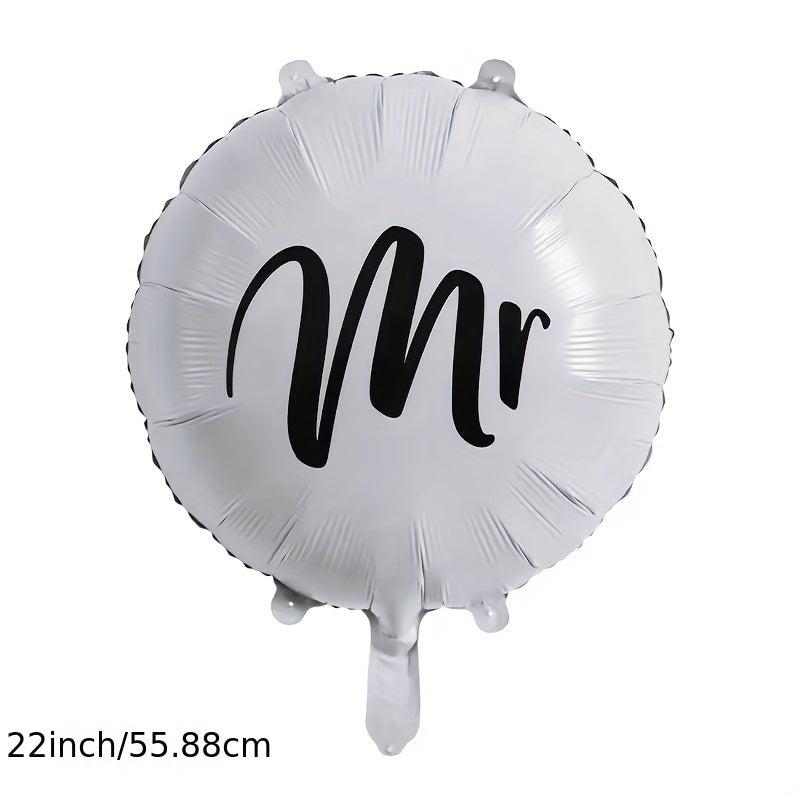 2pcs Mr Mrs Decorative Wedding Balloons