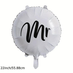 2pcs Mr Mrs Decorative Wedding Balloons
