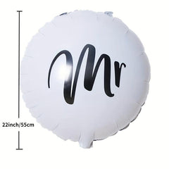 2pcs Mr Mrs Decorative Wedding Balloons