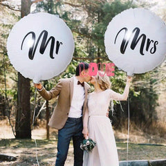 2pcs Mr Mrs Decorative Wedding Balloons