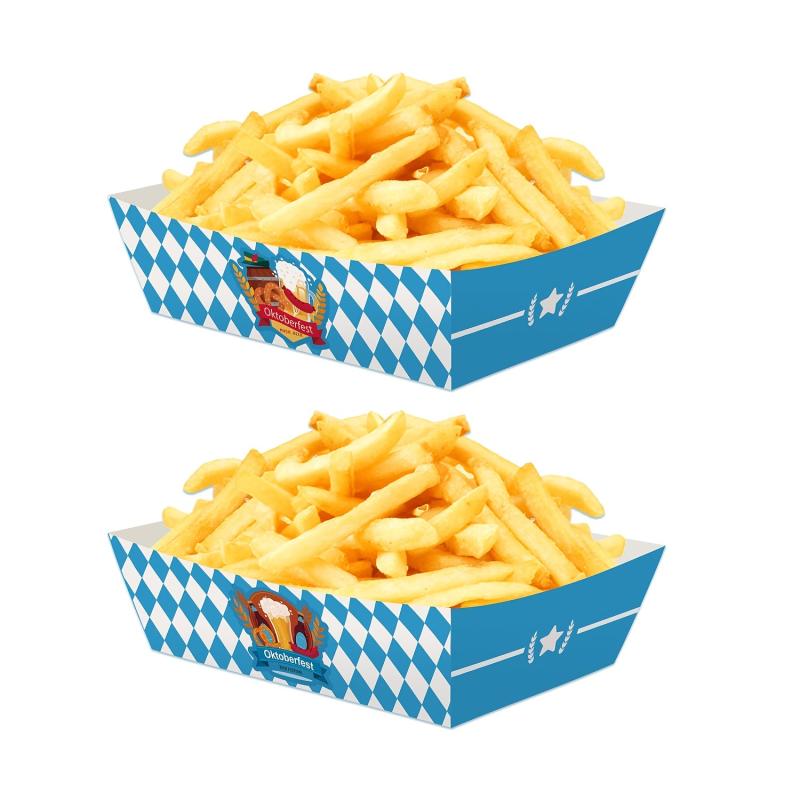 12pcs Oktoberfest Party Snack Tray Cartons