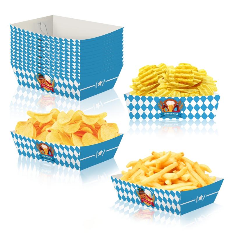 12pcs Oktoberfest Party Snack Tray Cartons
