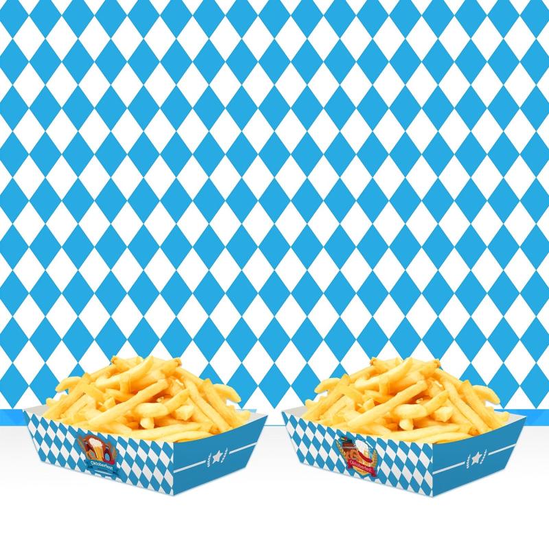 12pcs Oktoberfest Party Snack Tray Cartons