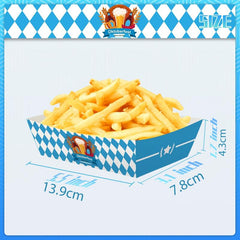 12pcs Oktoberfest Party Snack Tray Cartons
