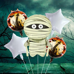 5pcs Halloween Set Aluminum Film Balloons Party Event Decoration Supplies