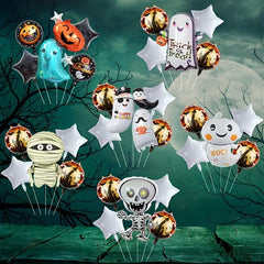 5pcs Halloween Set Aluminum Film Balloons Party Event Decoration Supplies