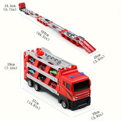 64-Inch Ejection Race Track Toy Truck with 4 Cars