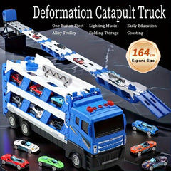 64-Inch Ejection Race Track Toy Truck with 4 Cars