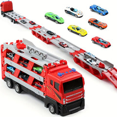 64-Inch Ejection Race Track Toy Truck with 4 Cars