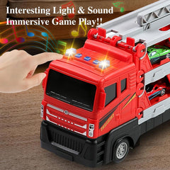 64-Inch Ejection Race Track Toy Truck with 4 Cars