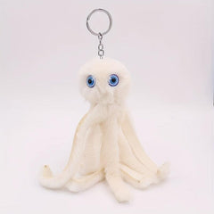Octopus Fur Ball Keychain Backpack Bag Pendant