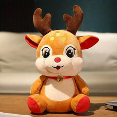 Christmas Plush Dolls Santa Reindeer Stuffed Animals Plush Toys Xmas Decor