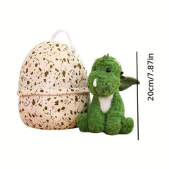 7-inch Dinosaur Doll & Eggshell Plush Toy - Hatching Baby Dinosaur Gift