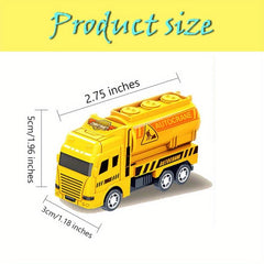 4pcs Educational Cars Kid Pull Back Toy Engineering Vehicle Mod