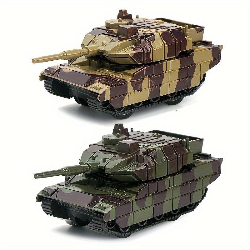 Cartoon Tank Toy Car Mini Back Force Tank Model Christmas Halloween