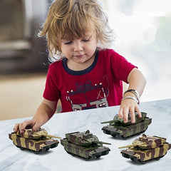 Cartoon Tank Toy Car Mini Back Force Tank Model Christmas Halloween