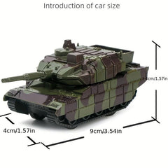 Cartoon Tank Toy Car Mini Back Force Tank Model Christmas Halloween