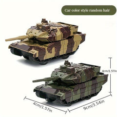 Cartoon Tank Toy Car Mini Back Force Tank Model Christmas Halloween