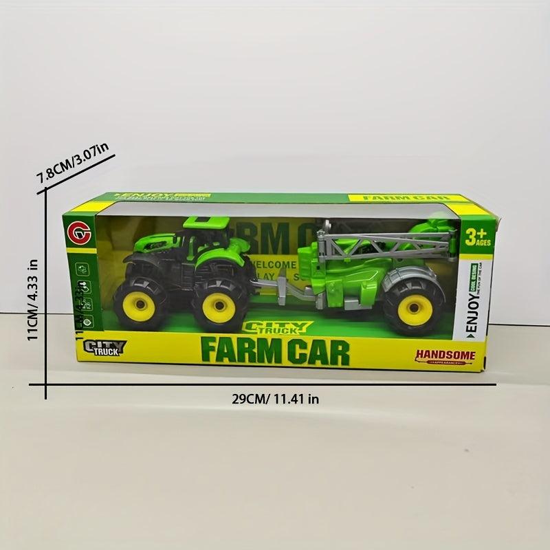 Toy Car Farm Field Work Transport Car Trailer