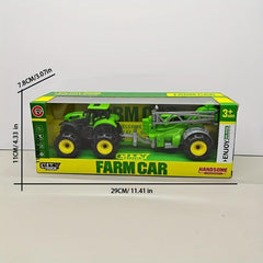 Toy Car Farm Field Work Transport Car Trailer